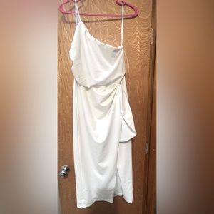 Lulus one shoulder midi dress